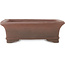 Pot à bonsaï rectangulaire non émaillé de Sensyu - 307 x 230 x 100 mm