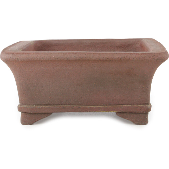 Vaso bonsai rettangolare non smaltato di Sensyu - 307 x 230 x 100 mm