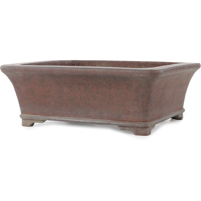 Rechteckiger unglasierter Bonsai-Topf von Gyouzan - 310 x 275 x 115 mm