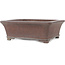 Maceta rectangular sin esmaltar para bonsái de Gyouzan - 310 x 275 x 115 mm