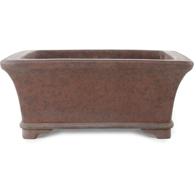Vaso bonsai rettangolare non smaltato di Gyouzan - 310 x 275 x 115 mm