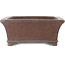 Rectangular unglazed bonsai pot by Gyouzan - 310 x 275 x 115 mm