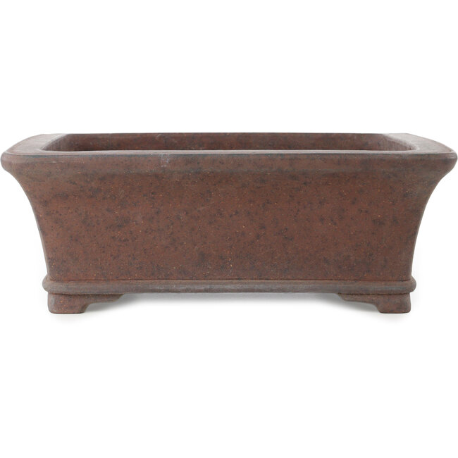 Pot à bonsaï rectangulaire non émaillé de Gyouzan - 310 x 275 x 115 mm