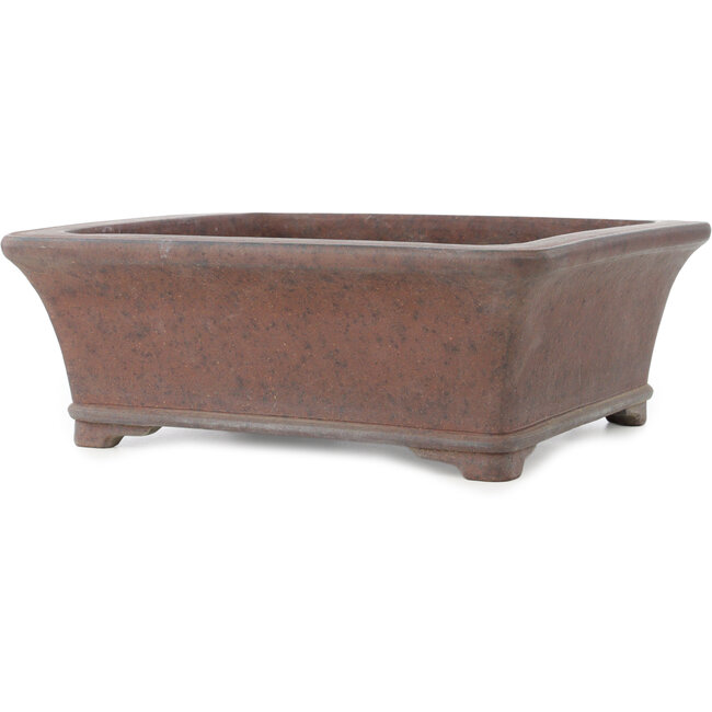 Maceta rectangular sin esmaltar para bonsái de Gyouzan - 310 x 275 x 115 mm