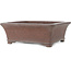 Rectangular unglazed bonsai pot by Gyouzan - 310 x 275 x 115 mm