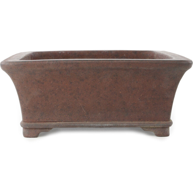 Maceta rectangular sin esmaltar para bonsái de Gyouzan - 310 x 275 x 115 mm