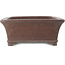 Rectangular unglazed bonsai pot by Gyouzan - 310 x 275 x 115 mm