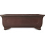Rectangular unglazed bonsai pot by Yamaaki - 385 x 285 x 128 mm