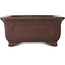 Maceta rectangular sin esmaltar para bonsái de Yamaaki - 385 x 285 x 128 mm