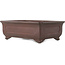 Rectangular unglazed bonsai pot by Yamaaki - 385 x 285 x 128 mm