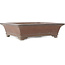 Maceta rectangular sin esmaltar para bonsái de Gyouzan - 410 x 352 x 115 mm