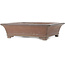 Rectangular unglazed bonsai pot by Gyouzan - 410 x 352 x 115 mm