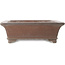 Rectangular unglazed bonsai pot by Gyouzan - 410 x 352 x 115 mm