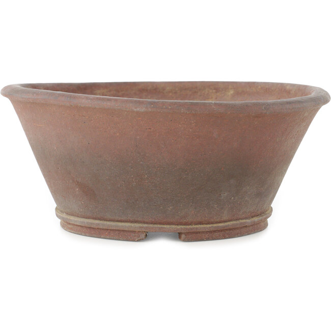 Pot à bonsaï rond non émaillé de Sensyu - 235 x 235 x 100 mm