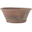 Pot à bonsaï rond non émaillé de Sensyu - 235 x 235 x 100 mm