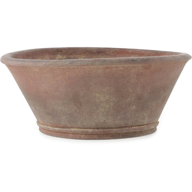 Vaso bonsai rotondo non smaltato di Sensyu - 235 x 235 x 100 mm