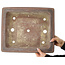 Maceta rectangular sin esmaltar para bonsái de Gyouzan - 410 x 352 x 115 mm