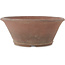 Pot à bonsaï rond non émaillé de Sensyu - 240 x 240 x 97 mm