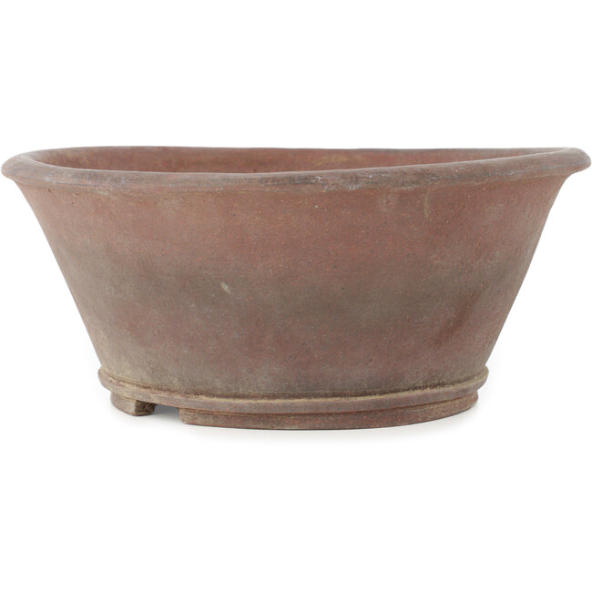 Pot à bonsaï rond non émaillé de Sensyu - 235 x 235 x 100 mm