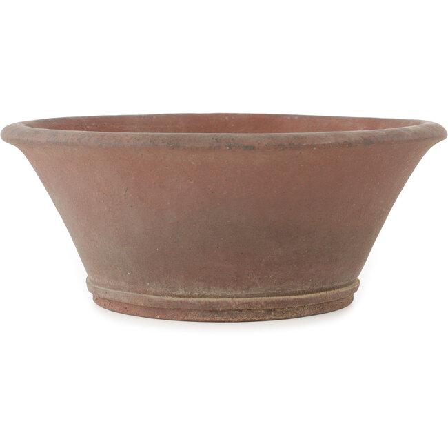 Vaso bonsai rotondo non smaltato di Sensyu - 240 x 240 x 97 mm