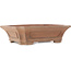 Rectangular unglazed bonsai pot by Sensyu - 400 x 310 x 110 mm