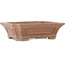 Rectangular unglazed bonsai pot by Sensyu - 400 x 310 x 110 mm