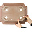 Maceta rectangular sin esmaltar para bonsái de Sensyu - 400 x 310 x 110 mm