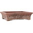Rectangular unglazed bonsai pot by Sensyu - 370 x 298 x 95 mm