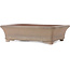 Rectangular unglazed bonsai pot by Syu-zan - 365 x 265 x 100 mm