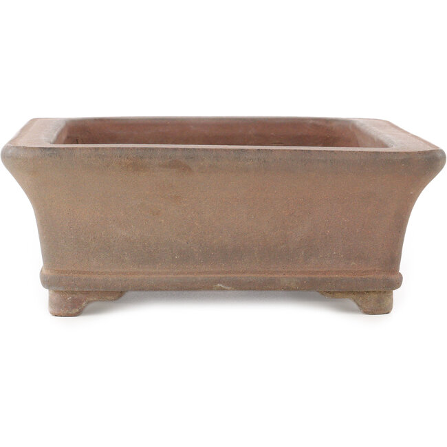 Rectangular unglazed bonsai pot by Syu-zan - 365 x 265 x 100 mm