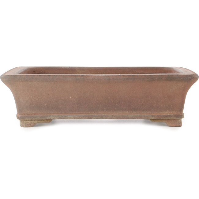 Vaso bonsai rettangolare non smaltato di Syu-zan - 365 x 265 x 100 mm