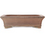 Rectangular unglazed bonsai pot by Syu-zan - 365 x 265 x 100 mm