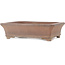 Rectangular unglazed bonsai pot by Syu-zan - 365 x 265 x 100 mm