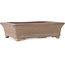 Maceta rectangular sin esmaltar para bonsái de Syu-zan - 365 x 265 x 100 mm
