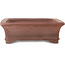 Rectangular unglazed bonsai pot by Sensyu - 362 x 305 x 98 mm