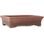 Rectangular unglazed bonsai pot by Sensyu - 362 x 305 x 98 mm
