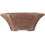 Square unglazed bonsai pot by Sensyu - 395 x 355 x 135 mm