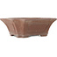 Square unglazed bonsai pot by Sensyu - 395 x 355 x 135 mm