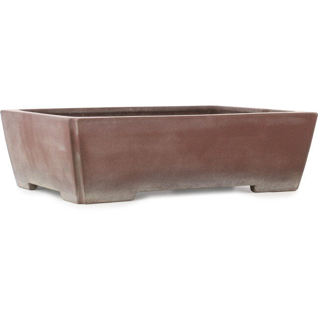 Maceta rectangular sin esmaltar para bonsái de Yamaaki - 390 x 303 x 115 mm