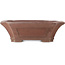Pot à bonsaï carré non émaillé de Sensyu - 430 x 373 x 140 mm