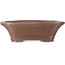 Square unglazed bonsai pot by Sensyu - 430 x 373 x 140 mm
