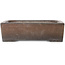 Maceta rectangular sin esmaltar para bonsái de Syu-zan - 305 x 225 x 88 mm