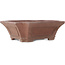 Vierkante ongeglazuurde bonsaipot van Sensyu - 430 x 373 x 140 mm