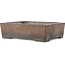 Maceta rectangular sin esmaltar para bonsái de Syu-zan - 305 x 225 x 88 mm