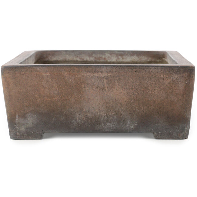 Maceta rectangular sin esmaltar para bonsái de Syu-zan - 305 x 225 x 88 mm