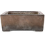 Maceta rectangular sin esmaltar para bonsái de Syu-zan - 305 x 225 x 88 mm