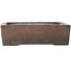 Maceta rectangular sin esmaltar para bonsái de Syu-zan - 305 x 225 x 88 mm