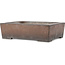 Maceta rectangular sin esmaltar para bonsái de Syu-zan - 305 x 225 x 88 mm