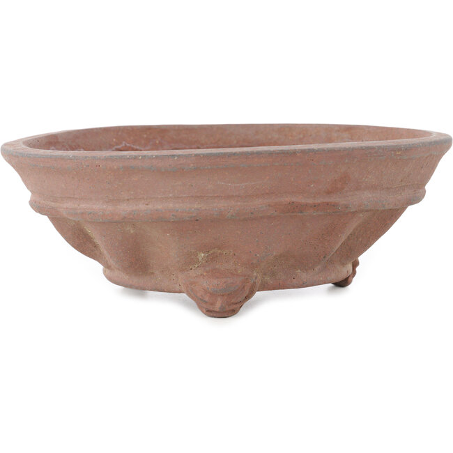 Ronde ongeglazuurde bonsaipot van Sensyu - 185 x 185 x 67 mm