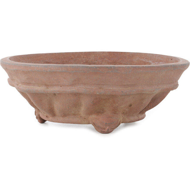 Pot à bonsaï rond non émaillé de Sensyu - 185 x 185 x 67 mm